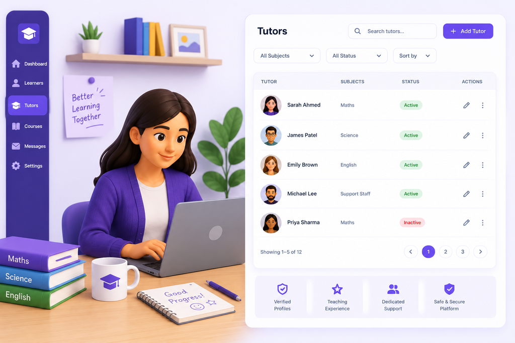 Tutor platform experience